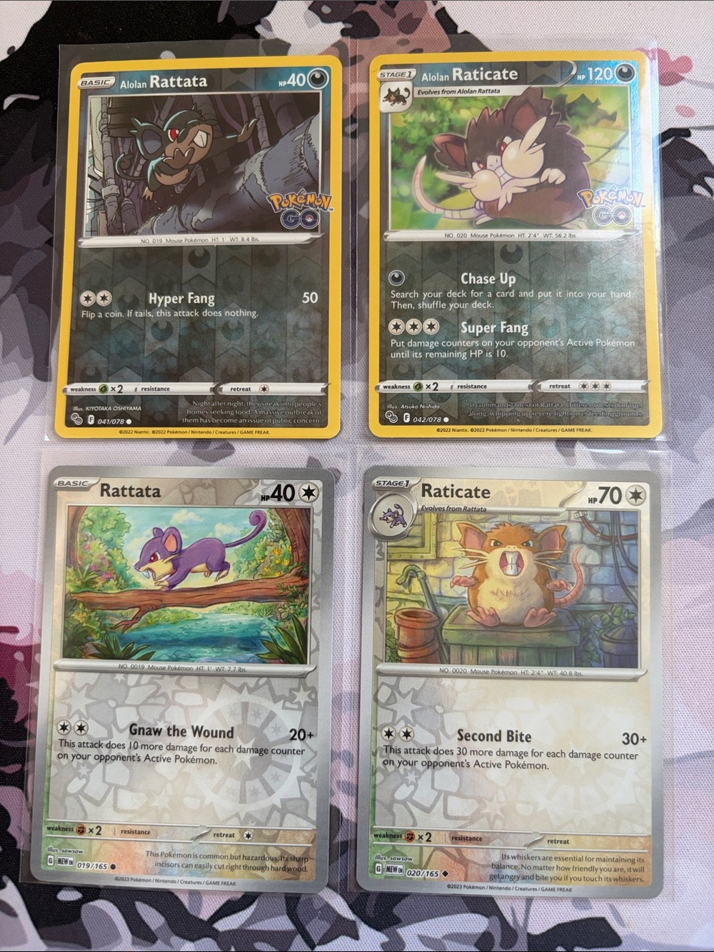 Rattata & Raticate Evolution Lot | Reverse Holo Pokémon Cards ✨5/$25✨